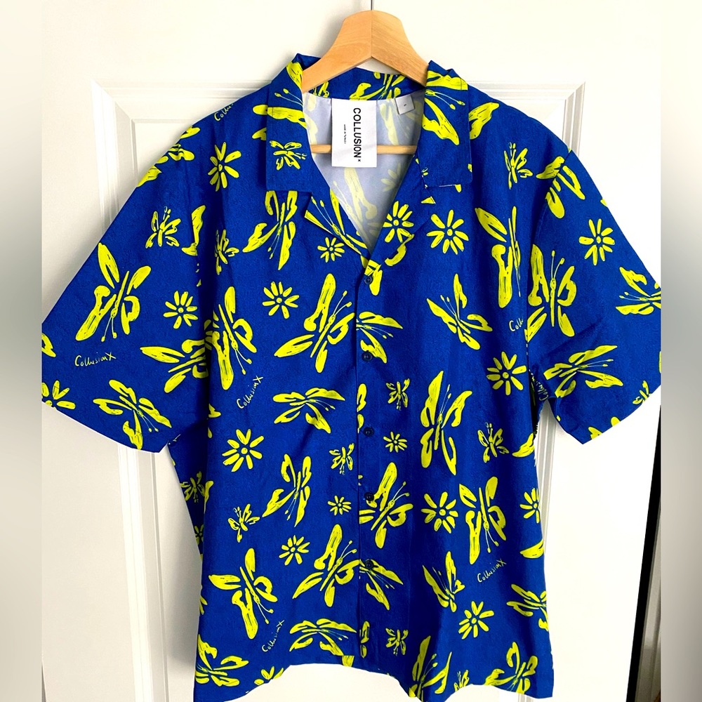 Collusion Pool/Beach Men Shirt Size Small